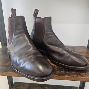 R.M. Williams Chocolate Leather Chelsea Boots